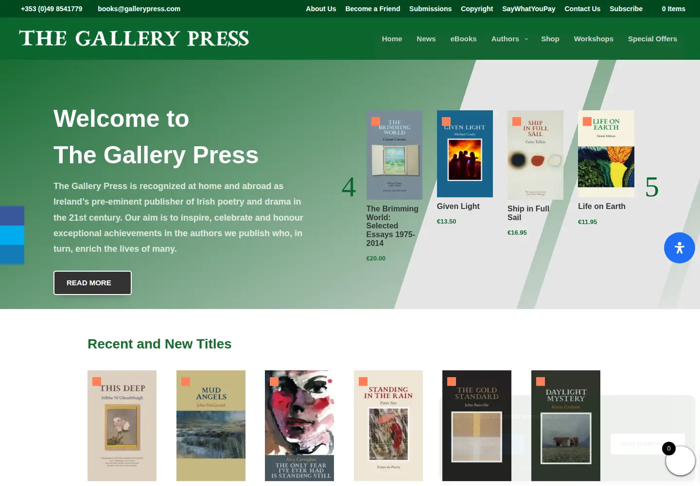 Screenshot of gallerypress.com