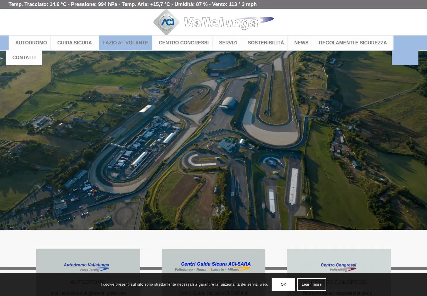 Screenshot of vallelunga.it