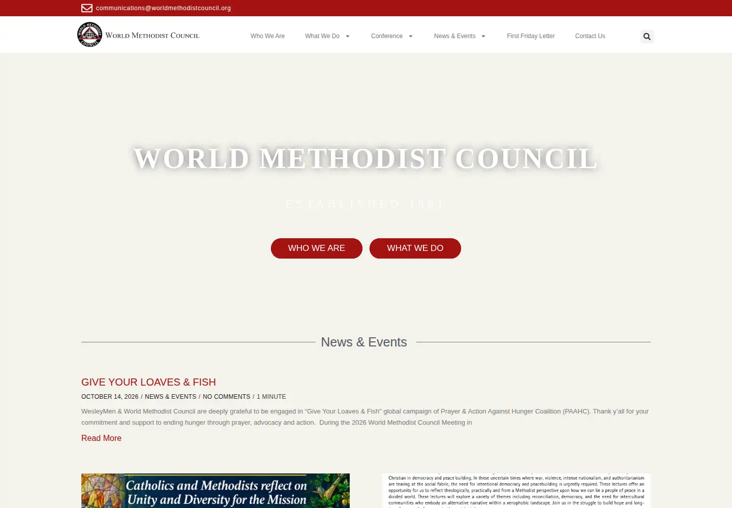 Screenshot of worldmethodistcouncil.org