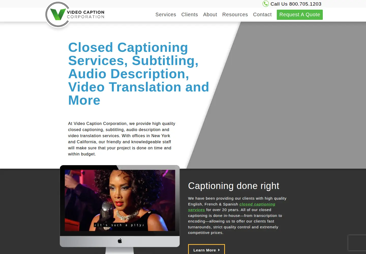 Captured homepage of vicaps.com in the current scan