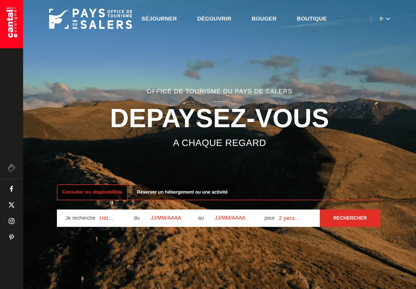Screenshot of salers-tourisme.fr