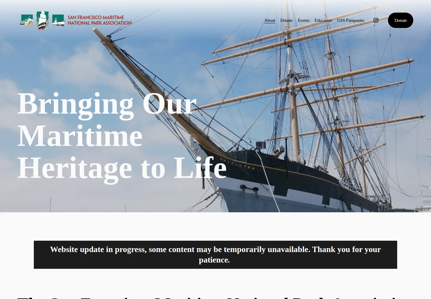 Screenshot of maritime.org