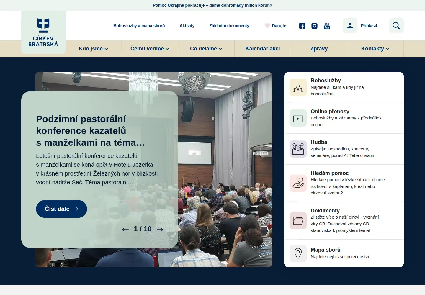 Captured homepage of cb.cz in the current scan