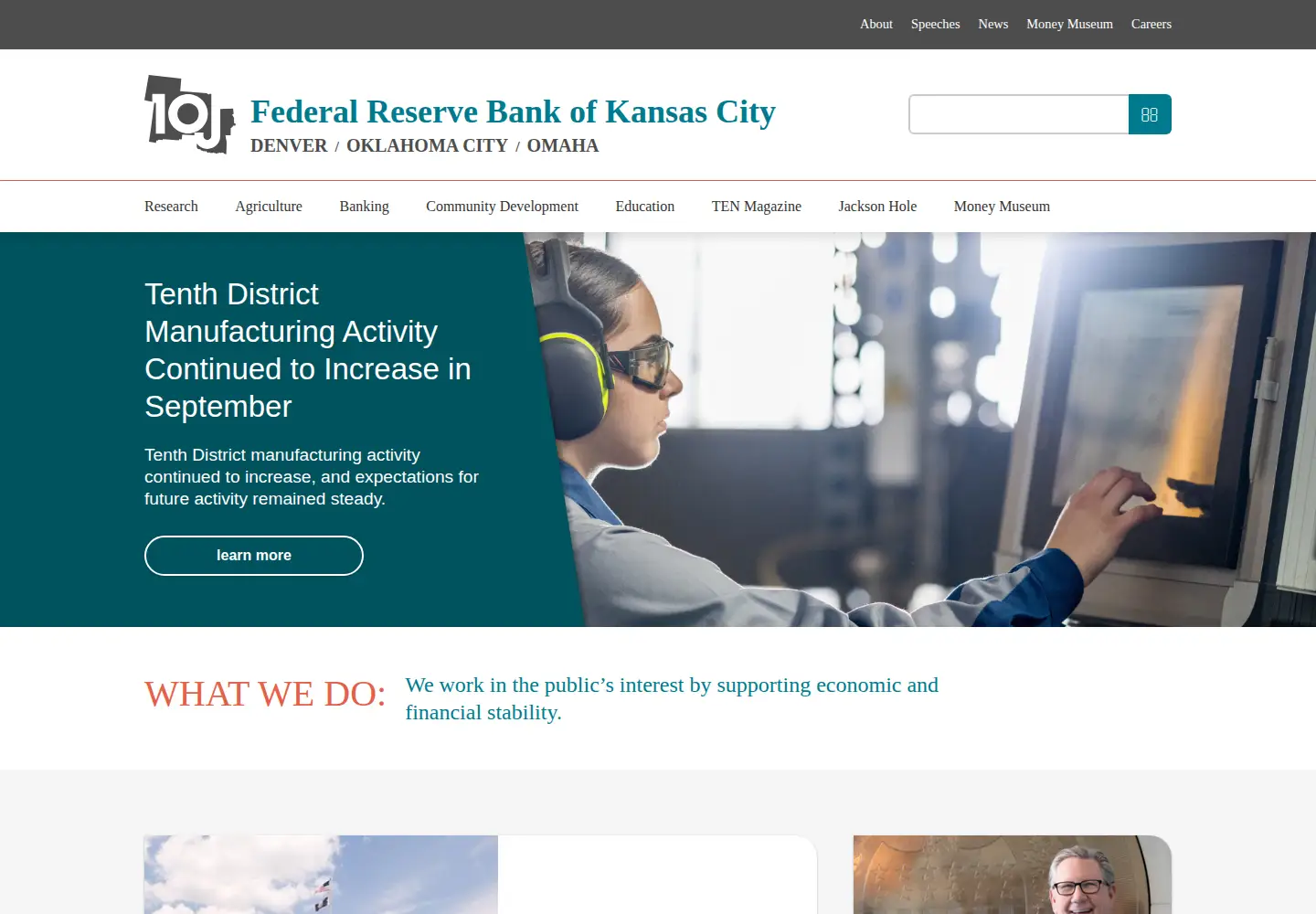 Screenshot of kansascityfed.org