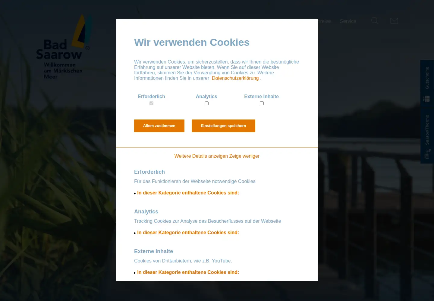 Screenshot of bad-saarow.de