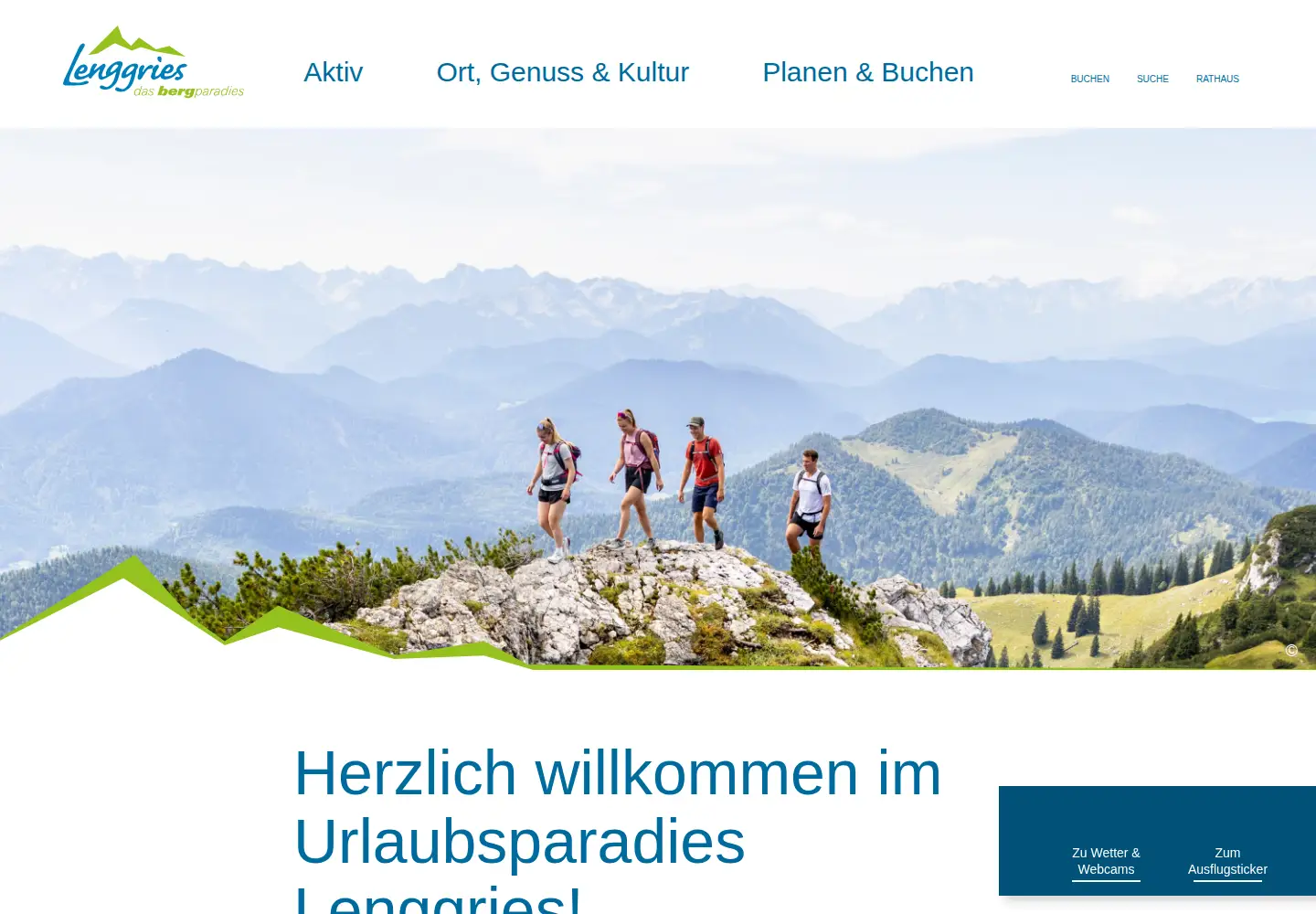 Screenshot of lenggries.de