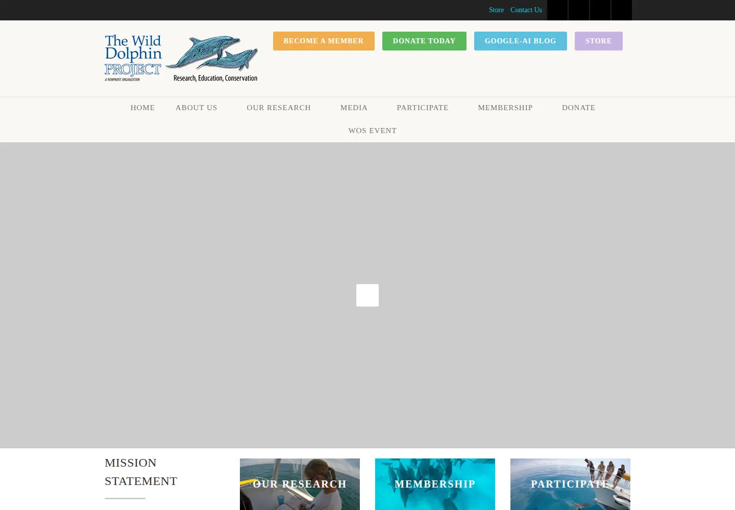 Screenshot of wilddolphinproject.org