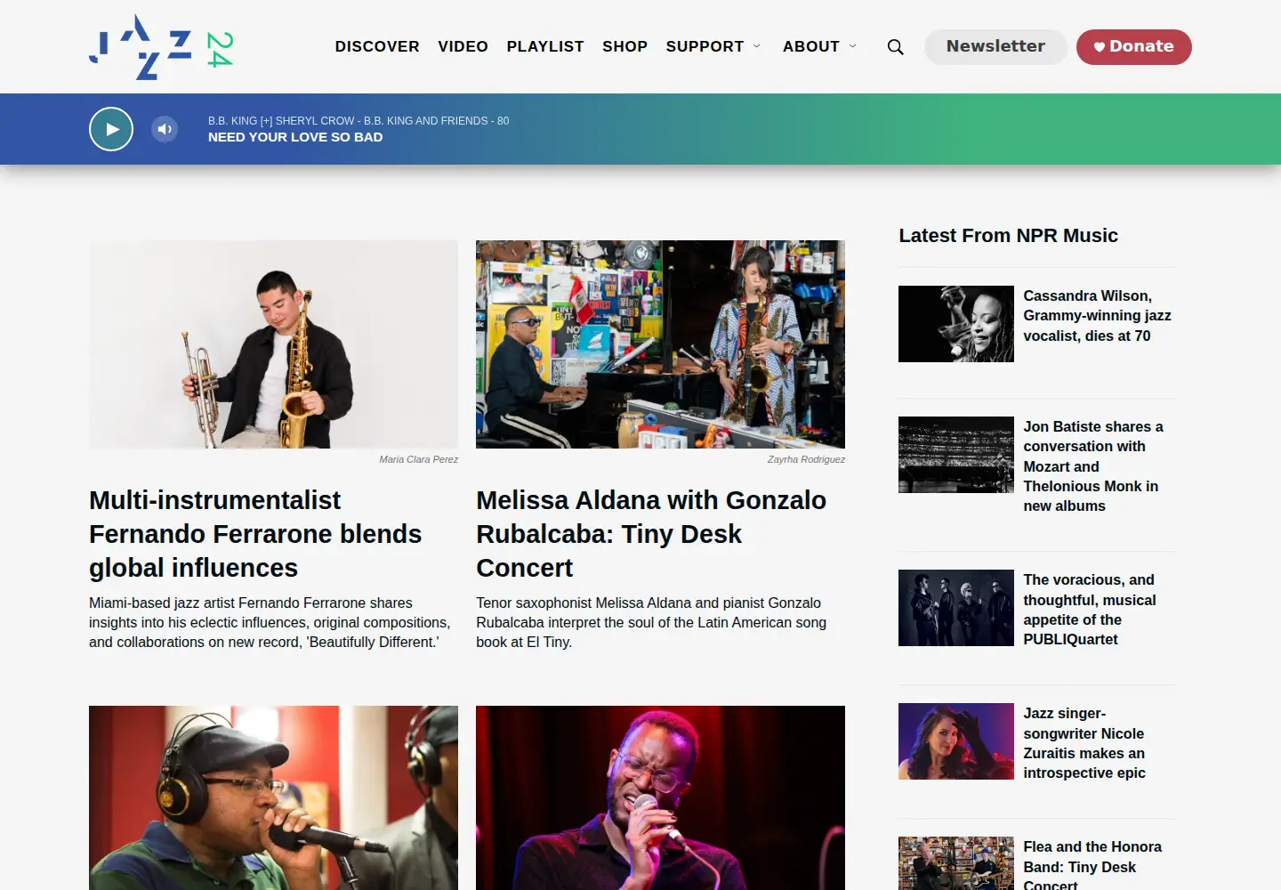 Screenshot of jazz24.org