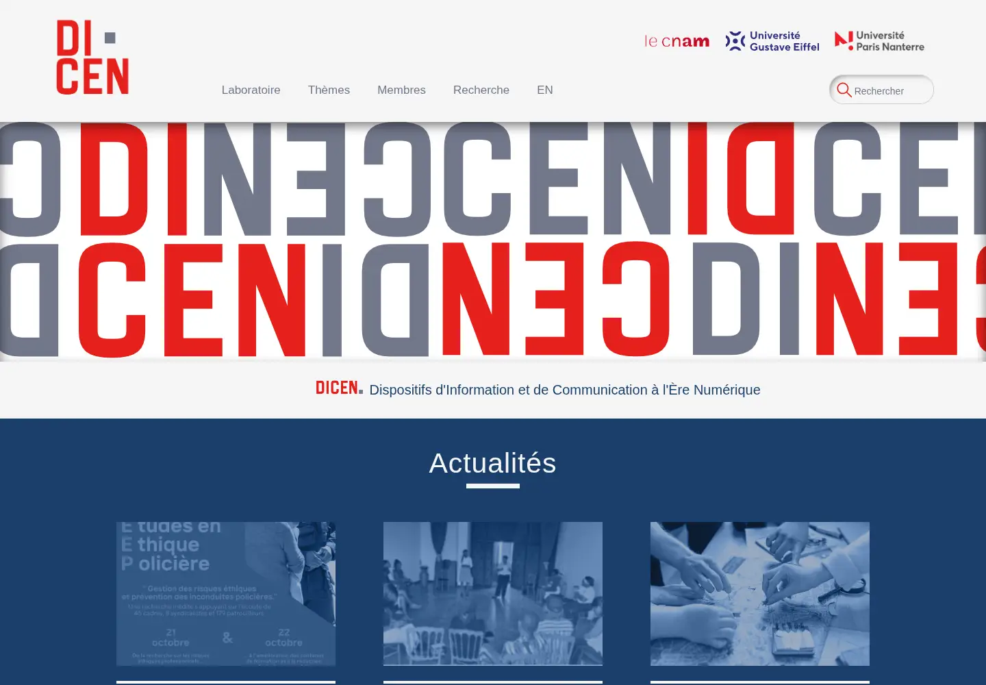 Screenshot of dicen-idf.org