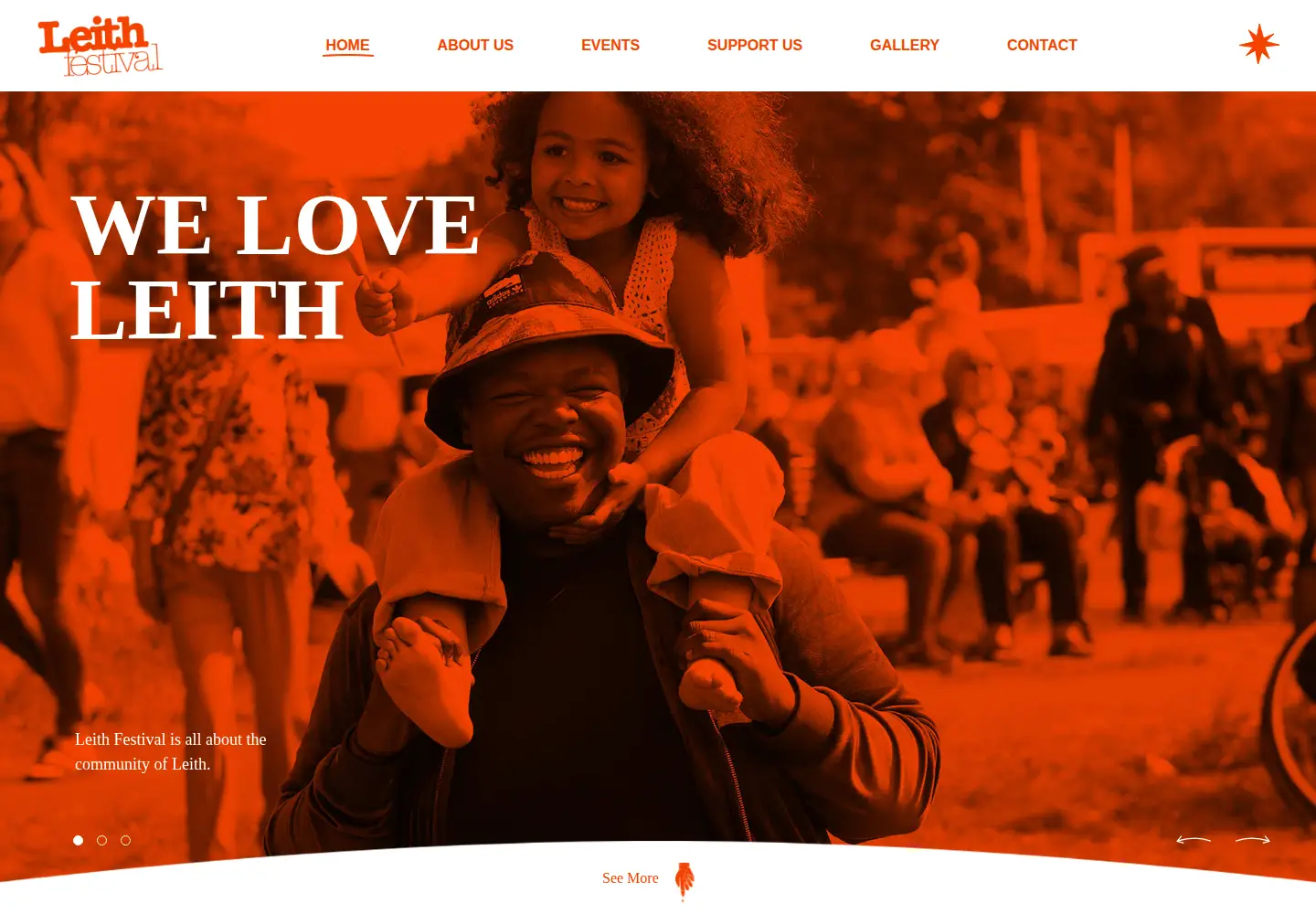 Captured homepage of leithfestival.com in the current scan