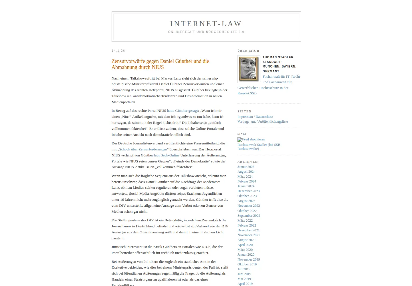 Screenshot of internet-law.de