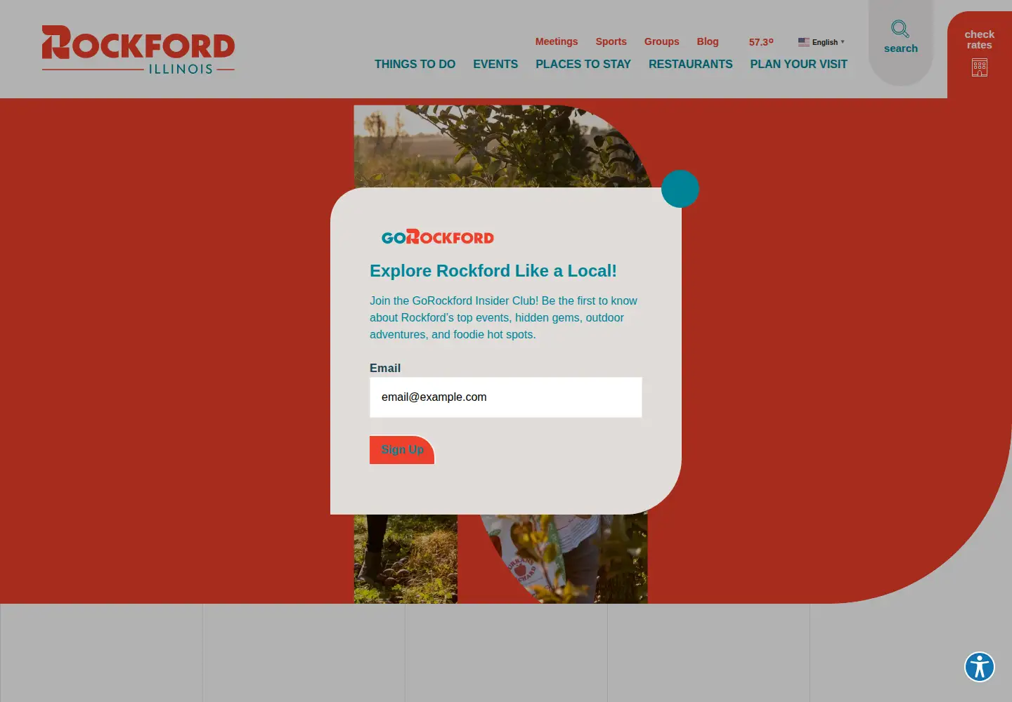 Captured homepage of gorockford.com in the current scan