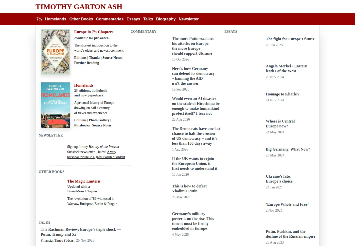 Screenshot of timothygartonash.com