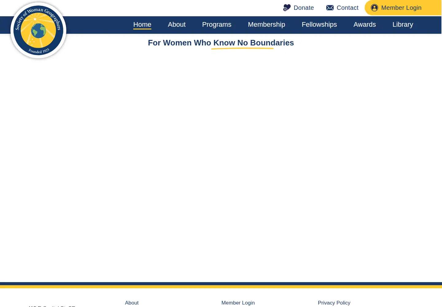 Captured homepage of iswg.org in the current scan