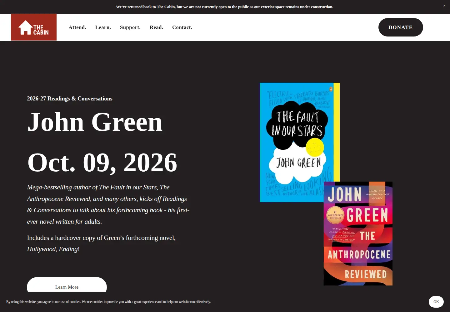Screenshot of thecabinidaho.org