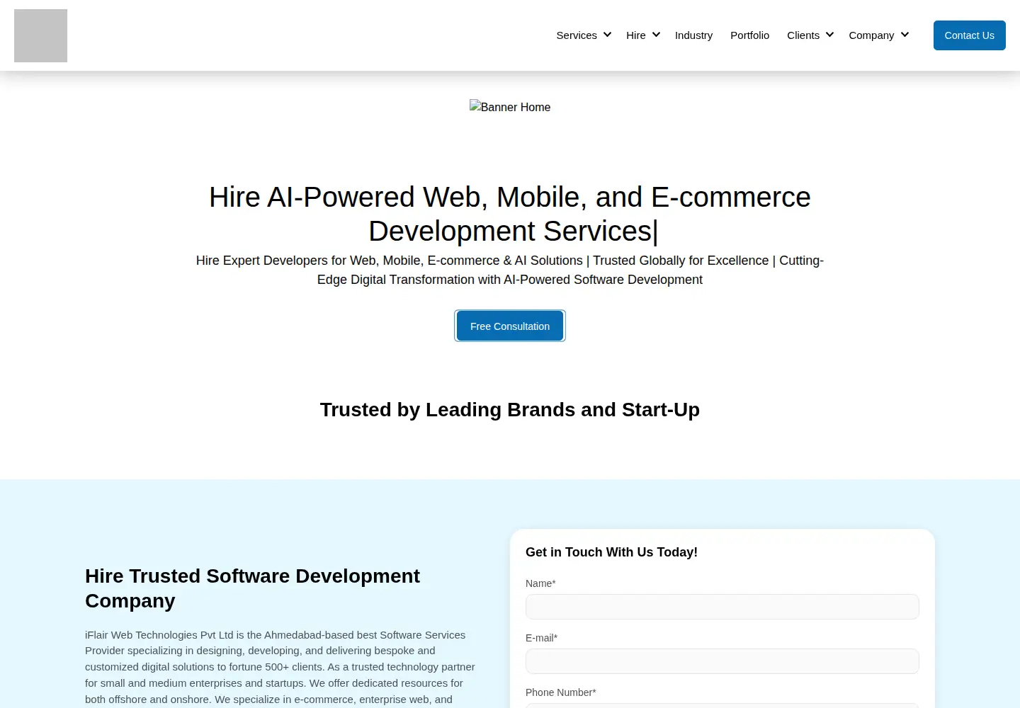 Screenshot of iflair.com