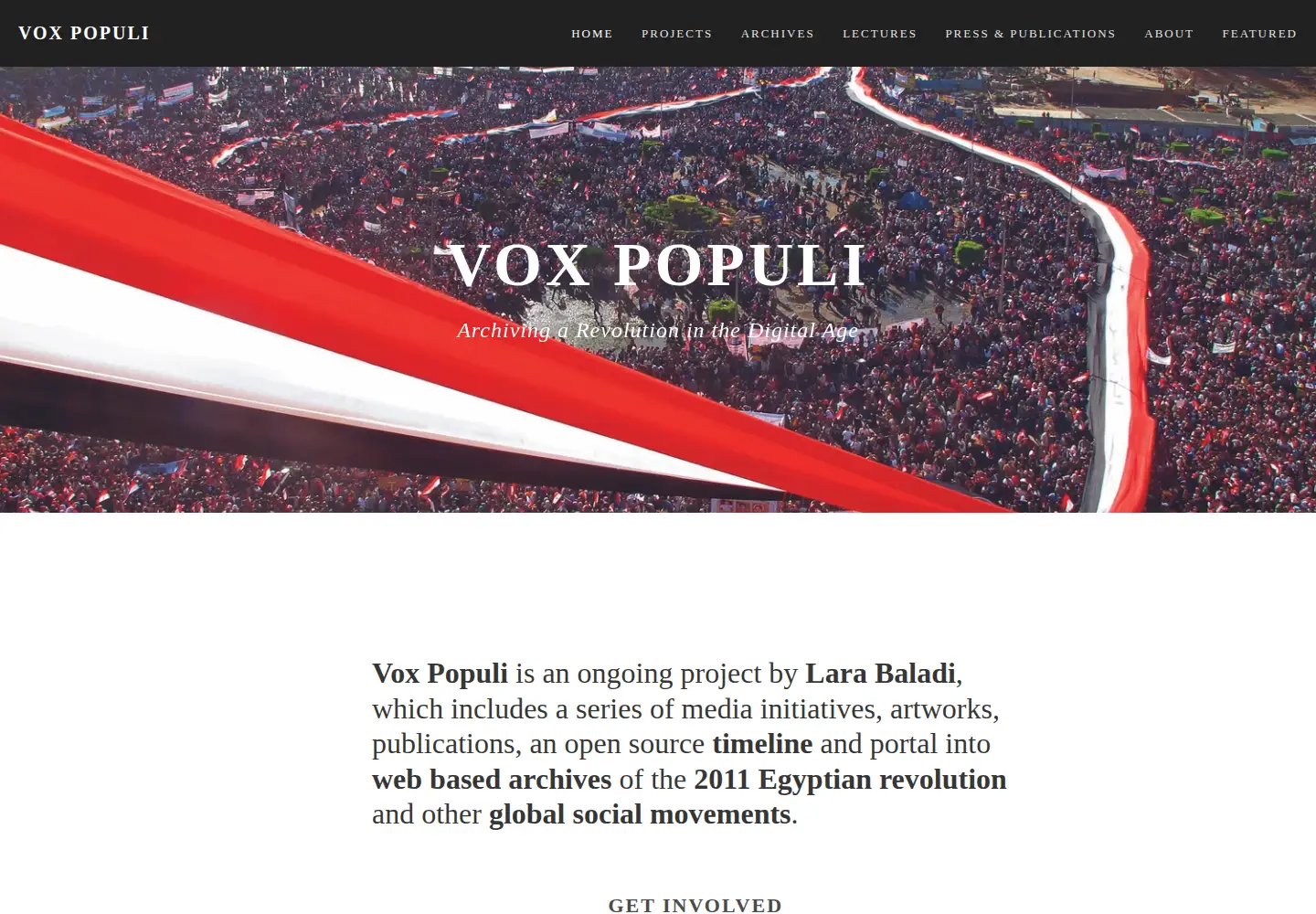 Screenshot of tahrirarchives.com