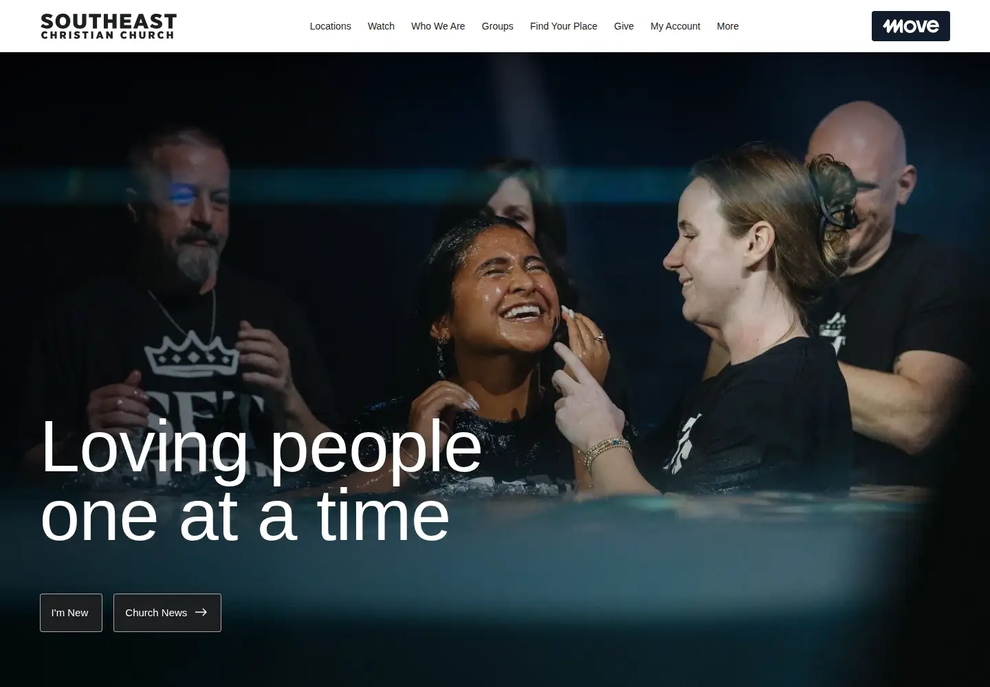 Captured homepage of southeastchristian.org in the current scan