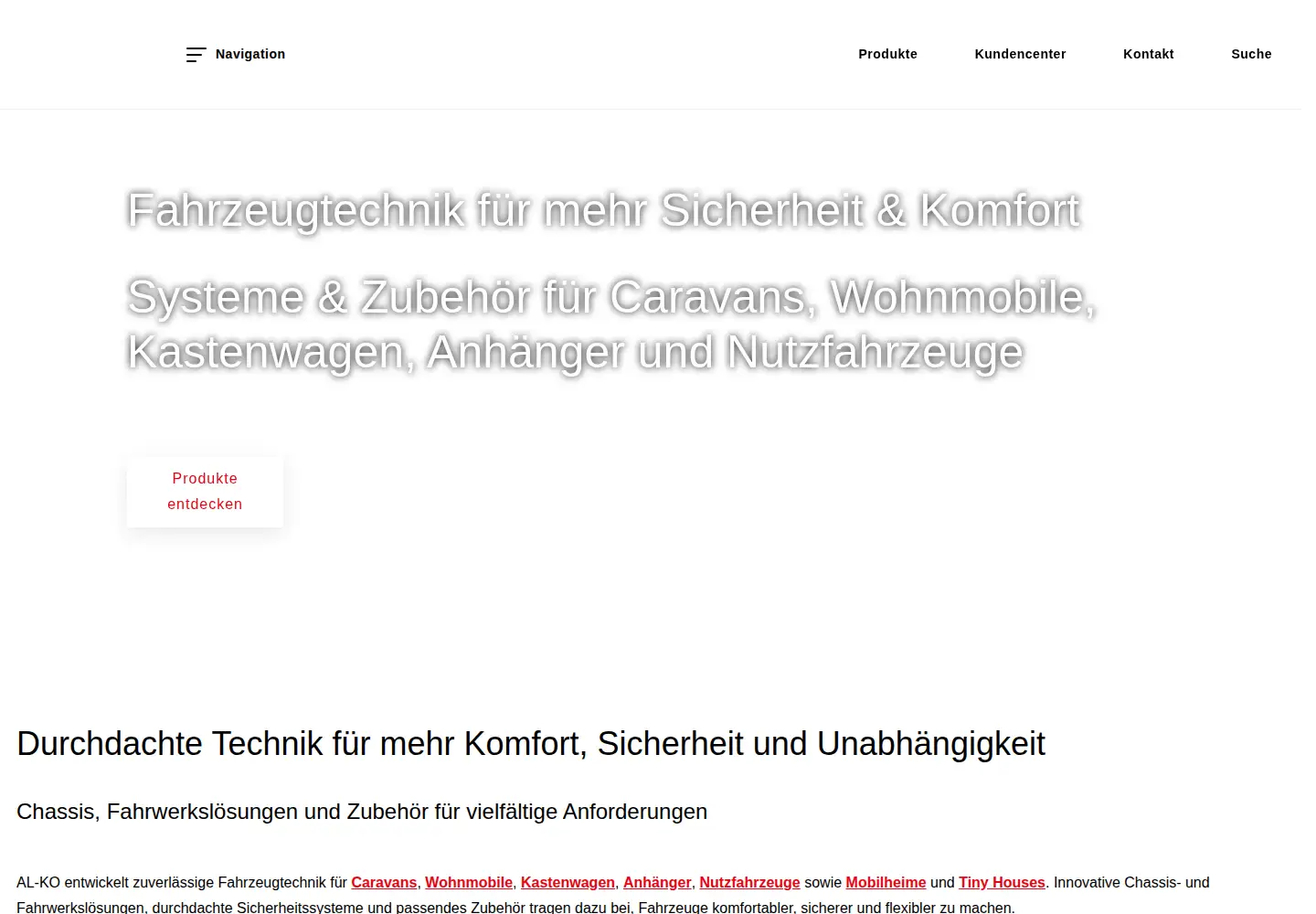 Captured homepage of alko-tech.com in the current scan