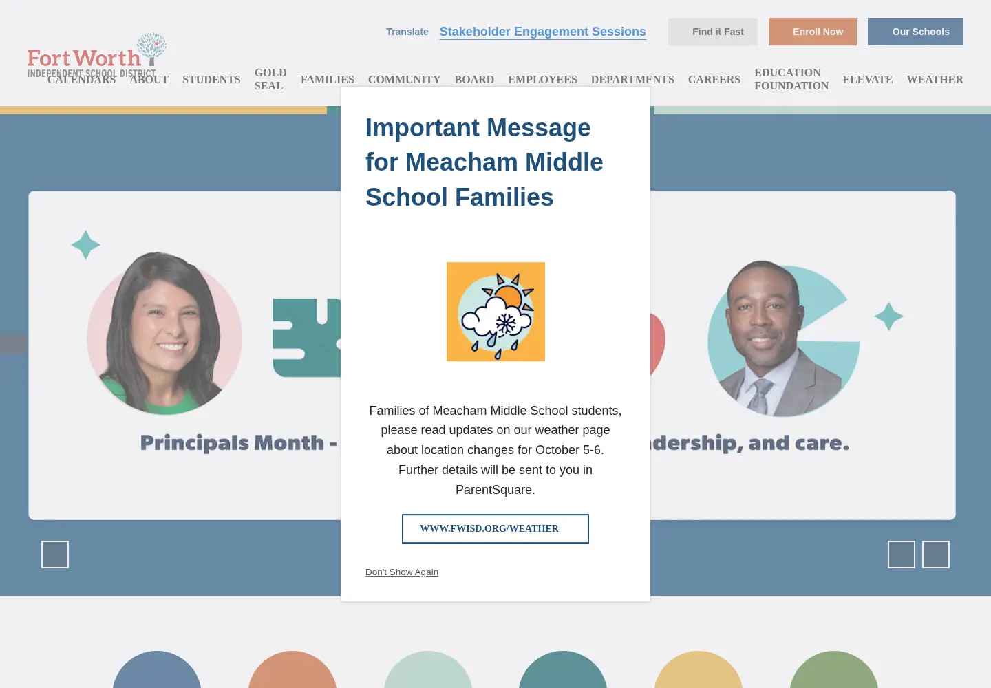 Screenshot of fwisd.org