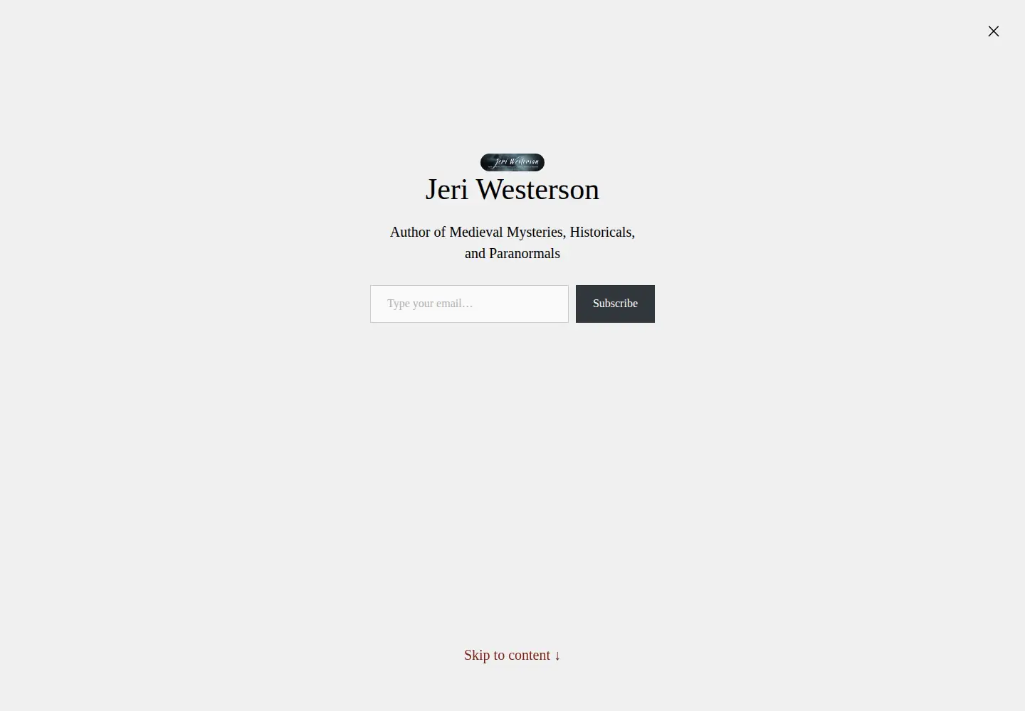 Screenshot of jeriwesterson.com