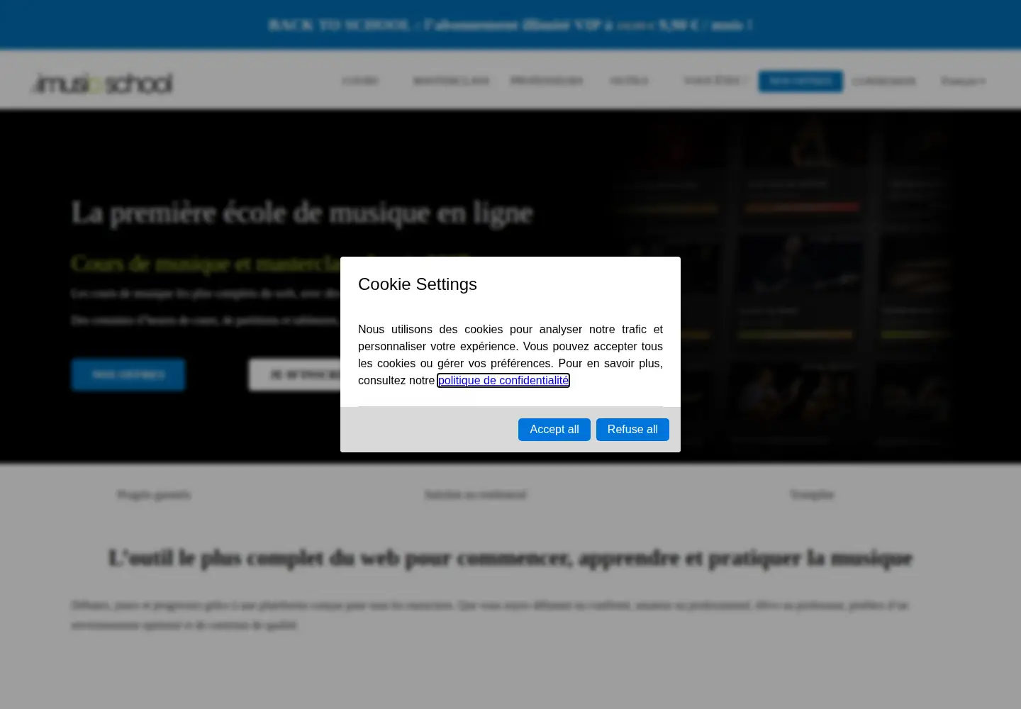 Screenshot of imusic-school.com