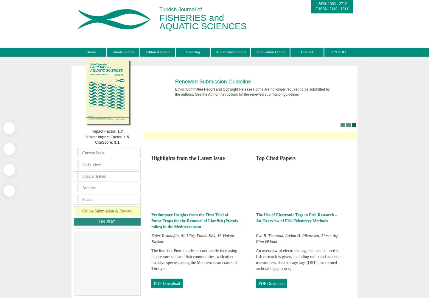 Screenshot of trjfas.org