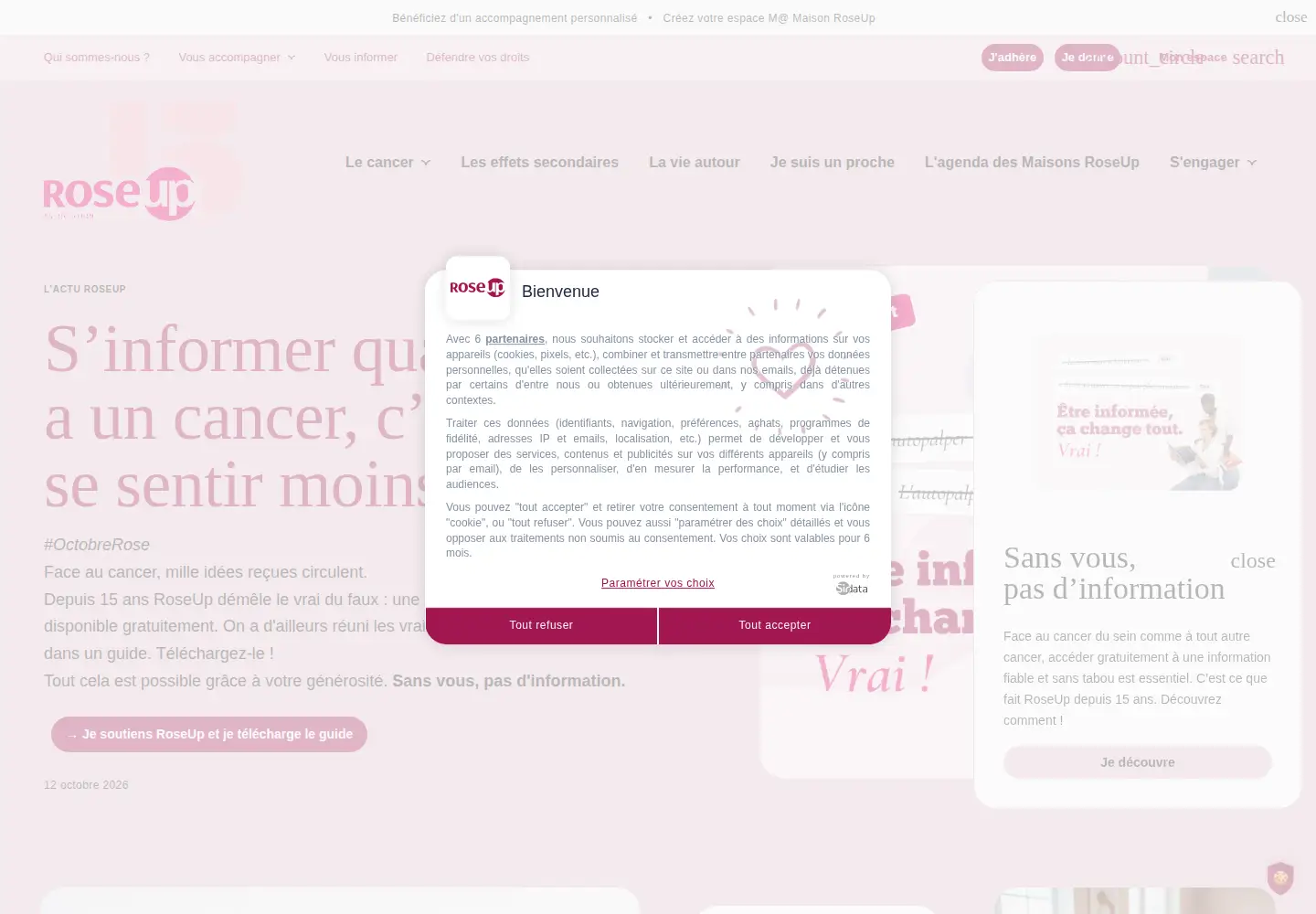 Screenshot of rose-up.fr