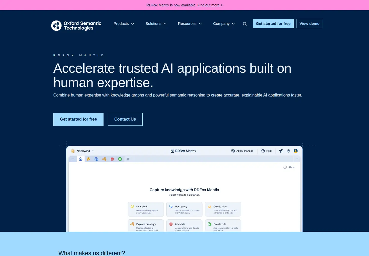 Screenshot of oxfordsemantic.tech