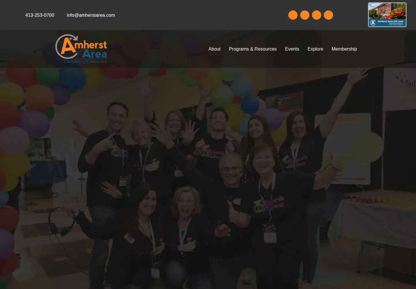 Screenshot of amherstarea.com