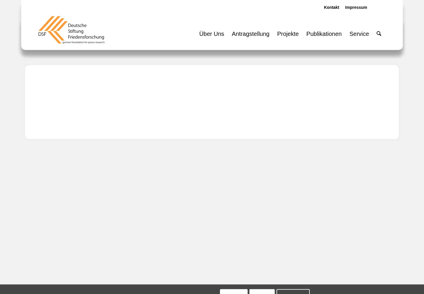 Screenshot of bundesstiftung-friedensforschung.de