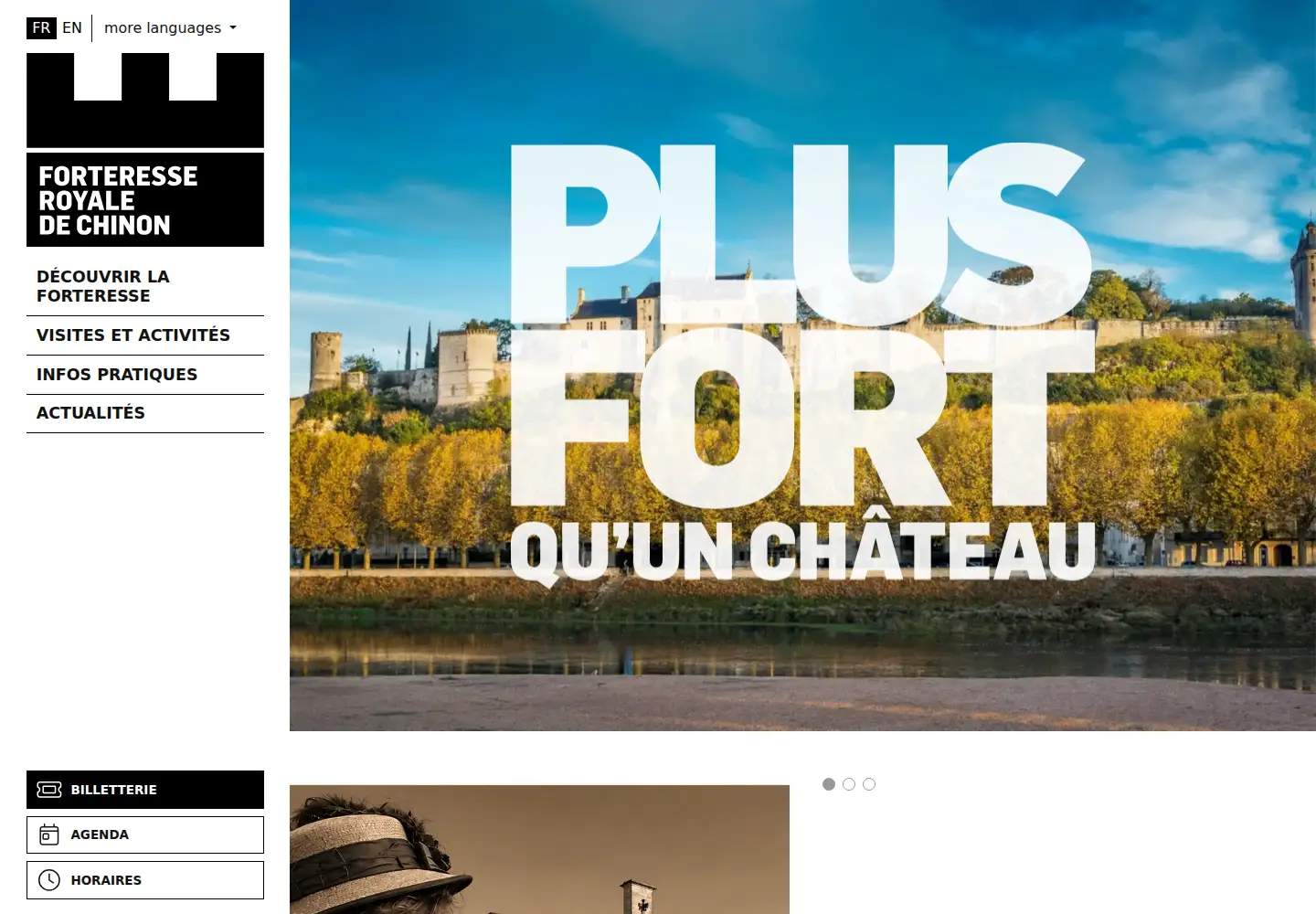 Screenshot of forteressechinon.fr