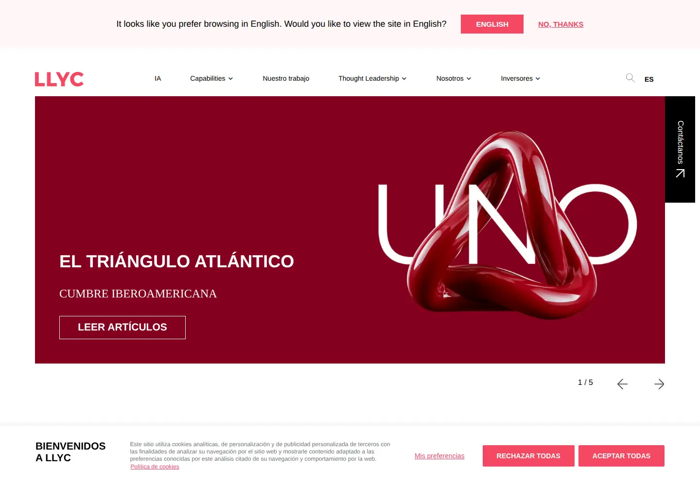 Screenshot of llorenteycuenca.com