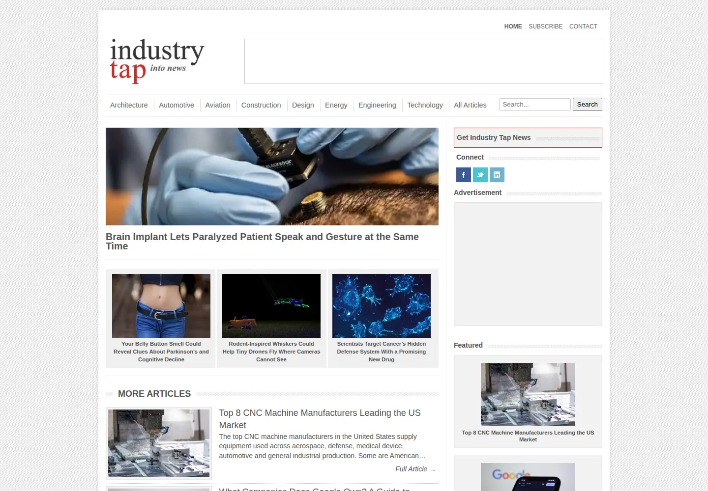 Screenshot of industrytap.com