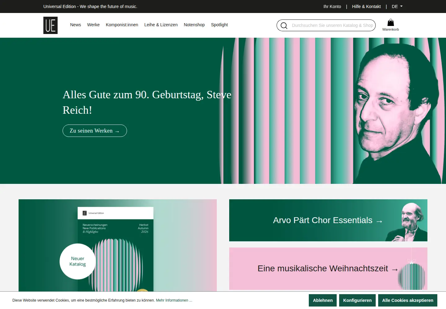 Screenshot of universaledition.com