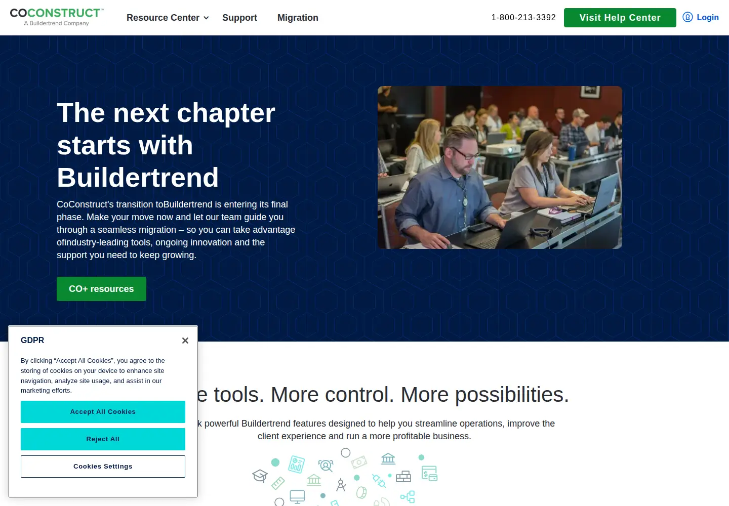Screenshot of coconstruct.com
