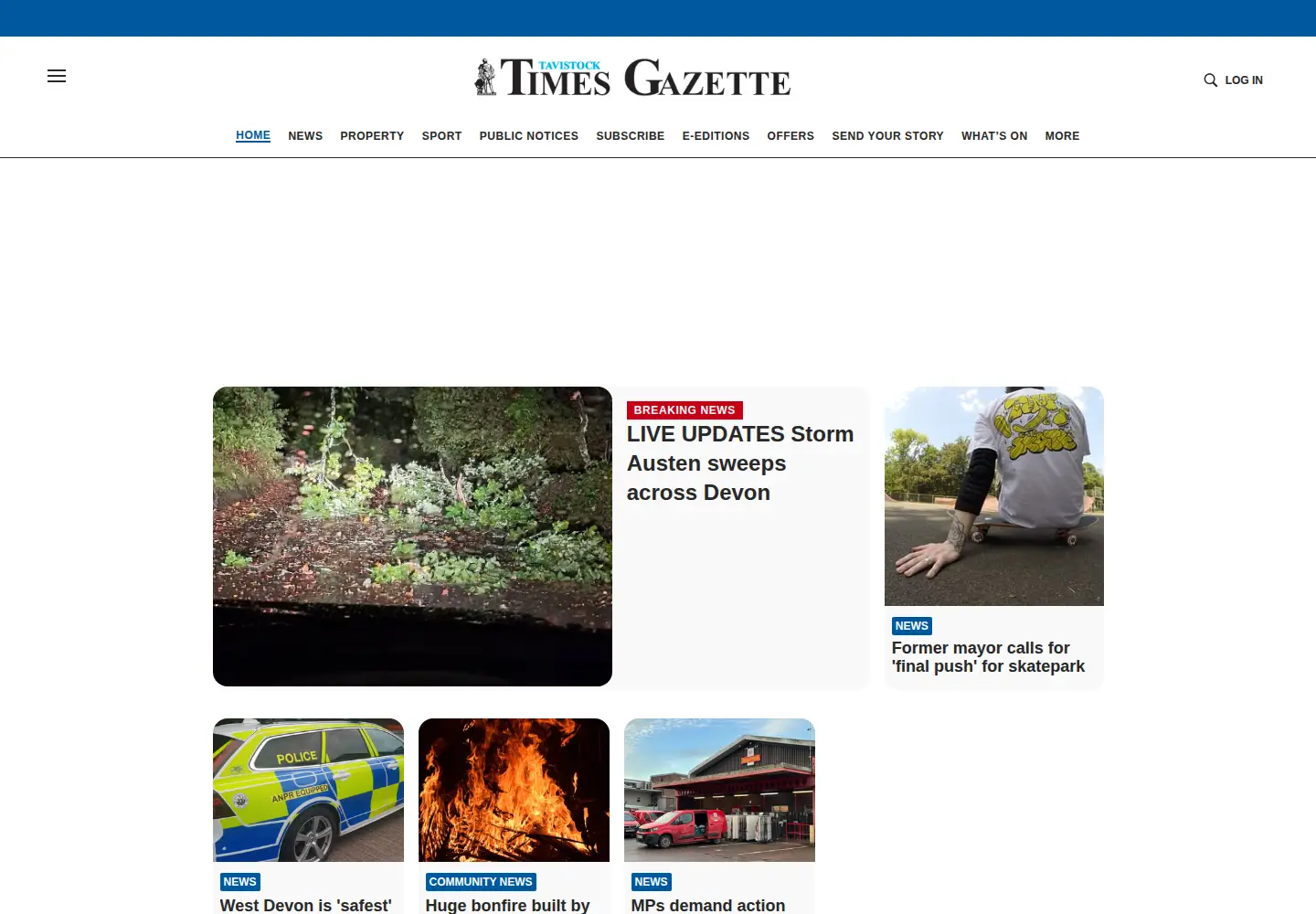 Screenshot of tavistock-today.co.uk