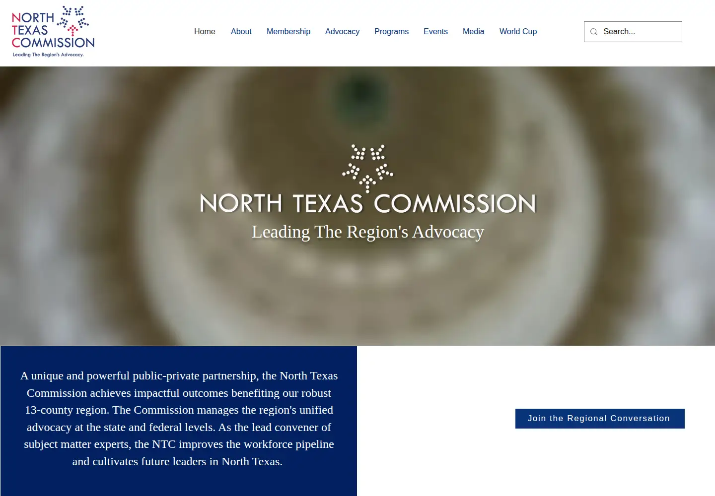 Screenshot of ntc-dfw.org