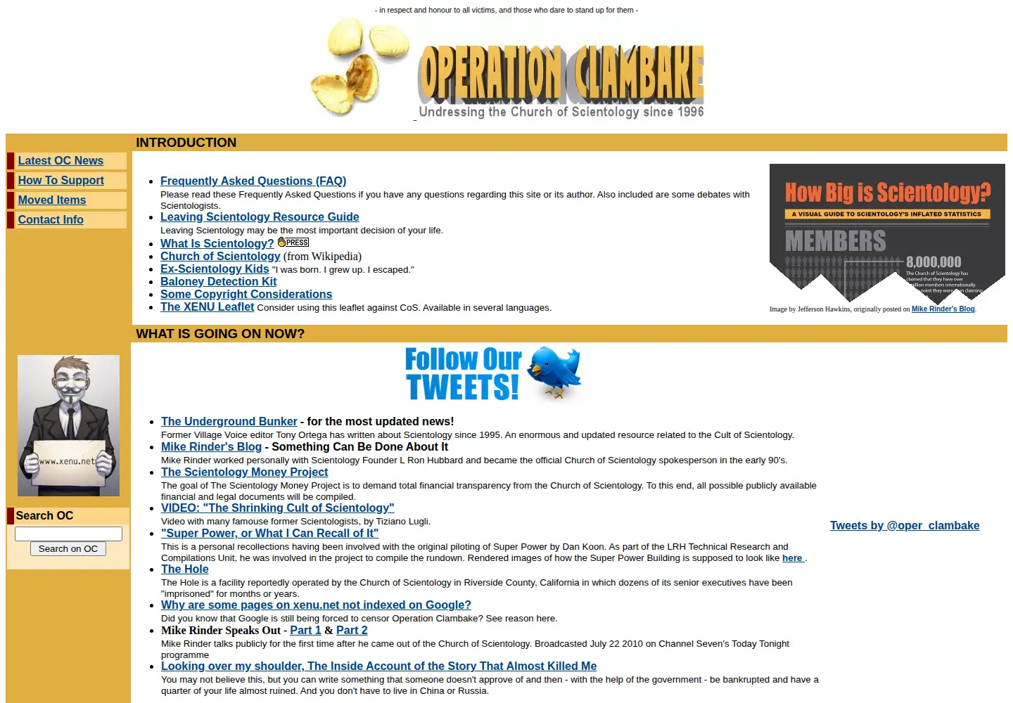 Screenshot of xenu.net