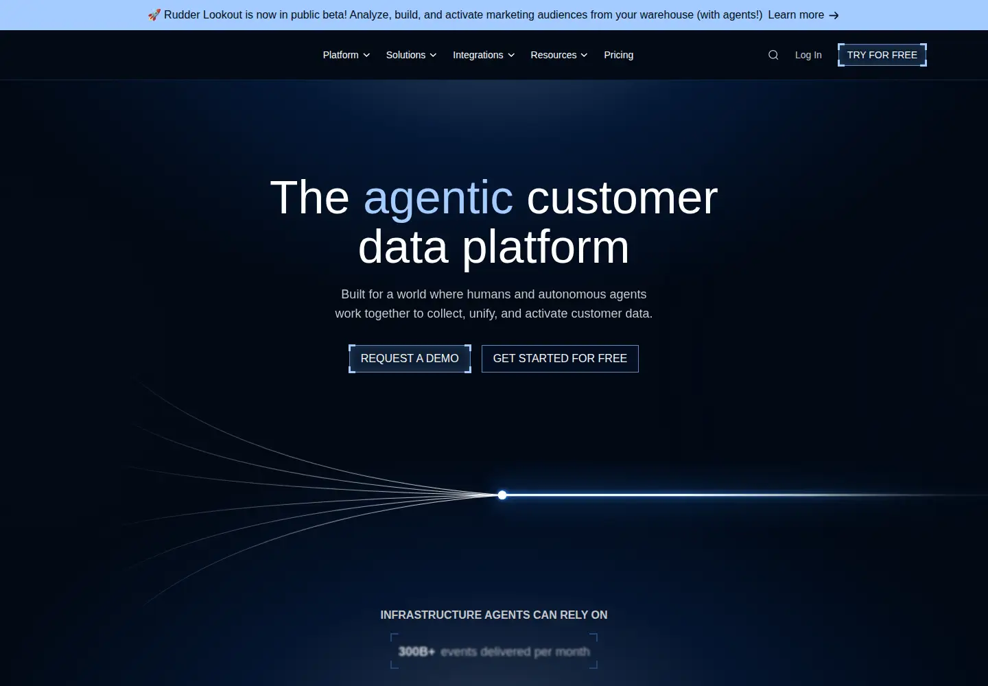 Screenshot of rudderstack.com
