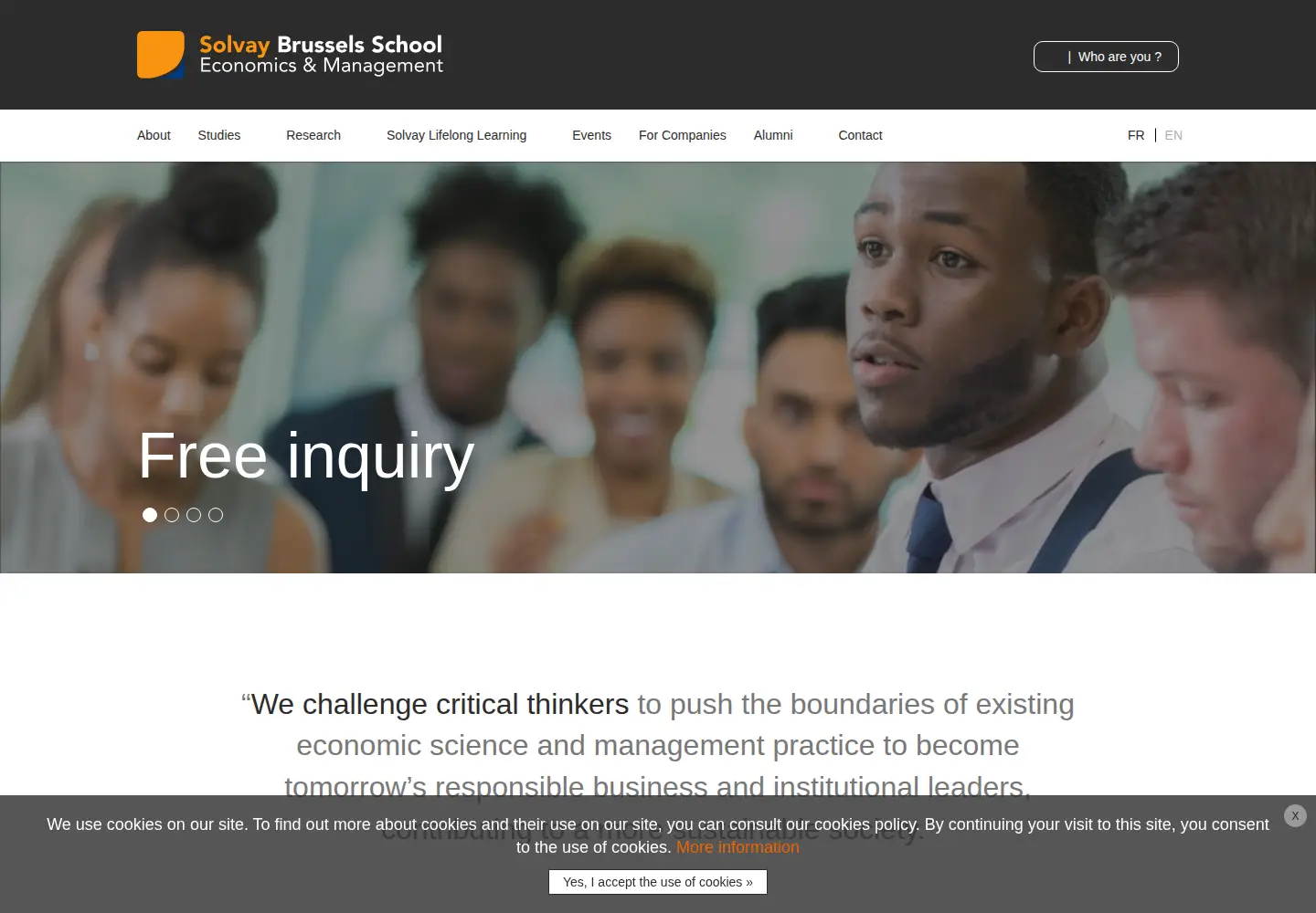 Screenshot of solvay.edu