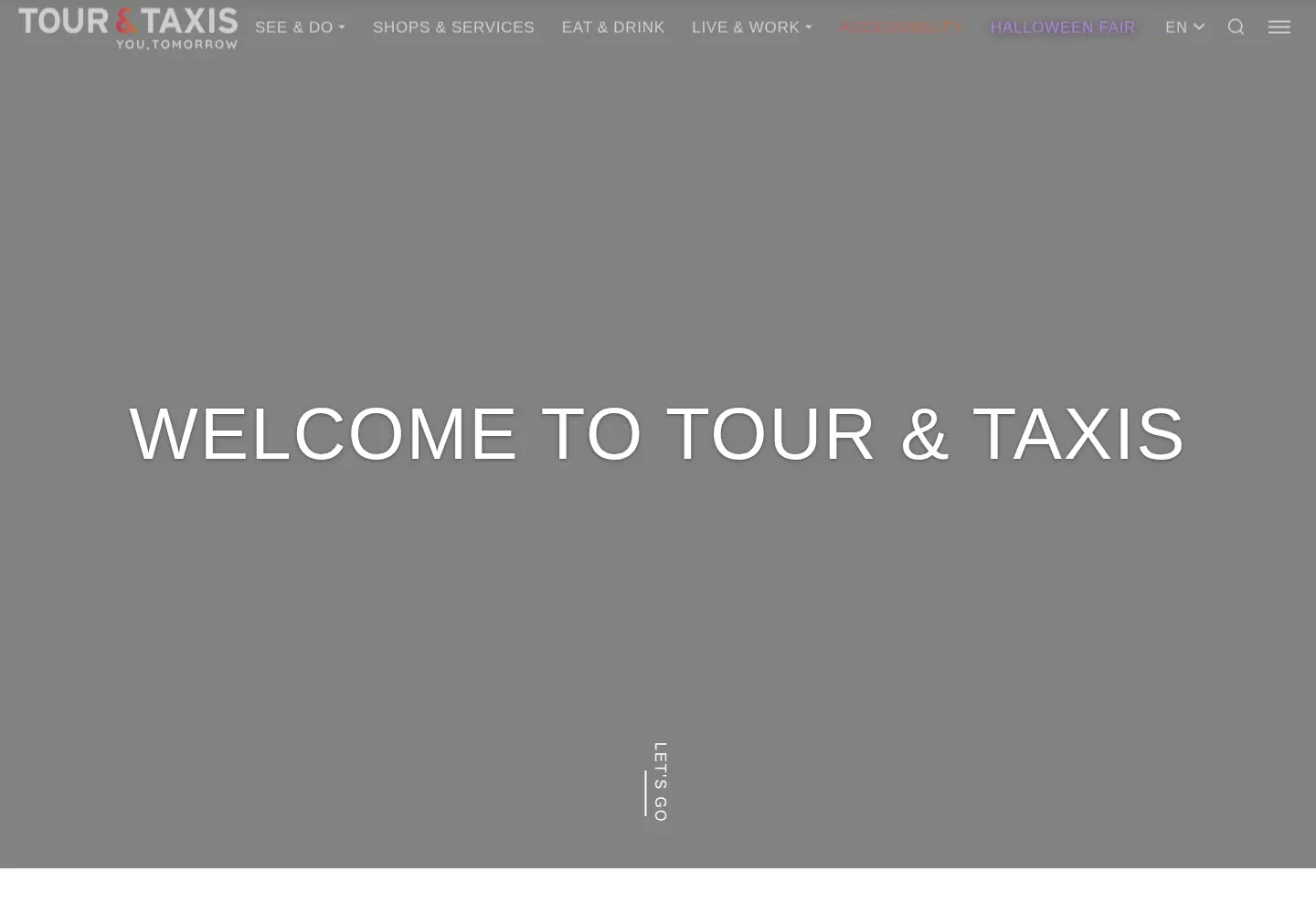 Captured homepage of tour-taxis.com in the current scan
