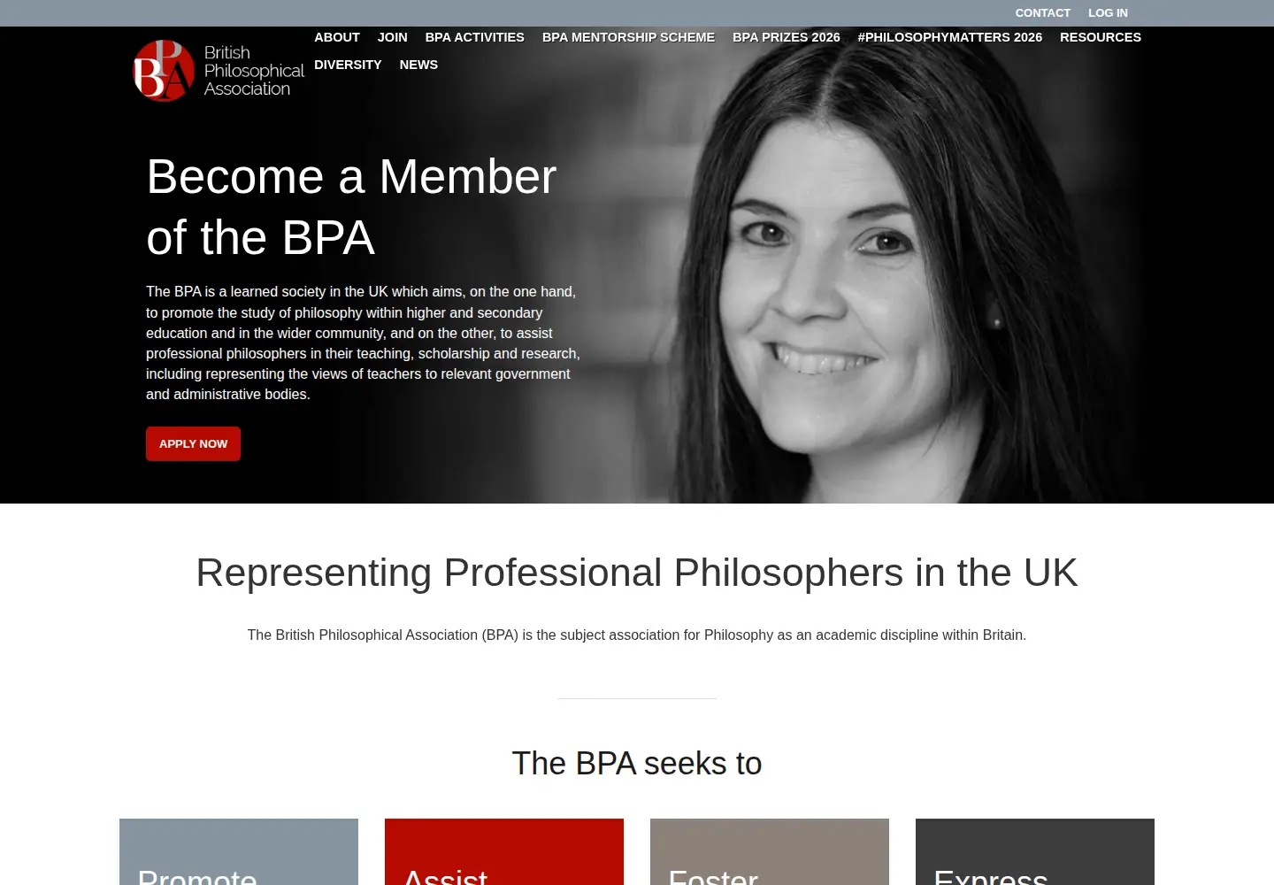 Screenshot of bpa.ac.uk