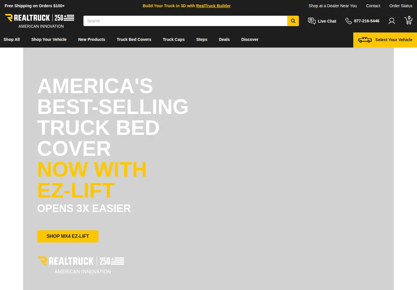Screenshot of realtruck.com