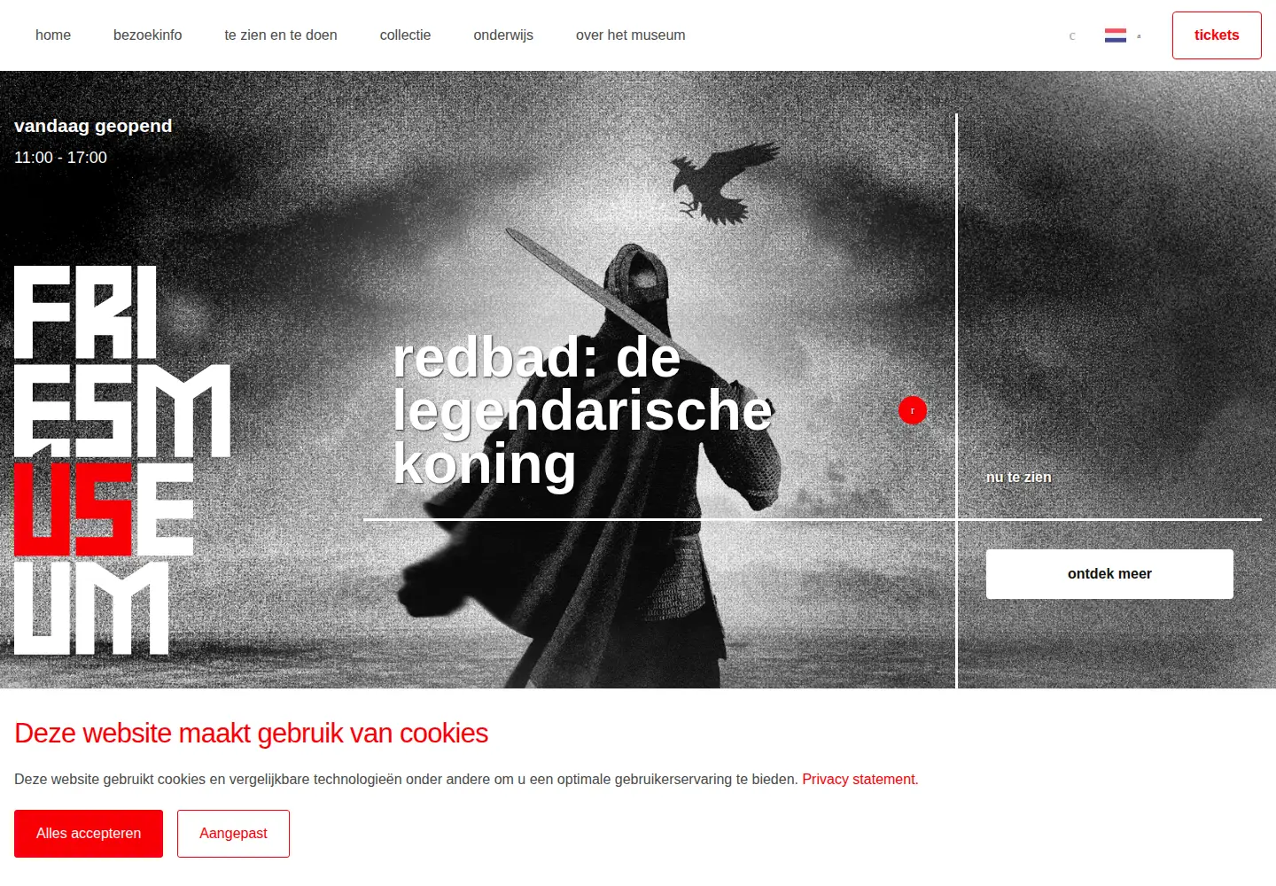 Screenshot of friesmuseum.nl