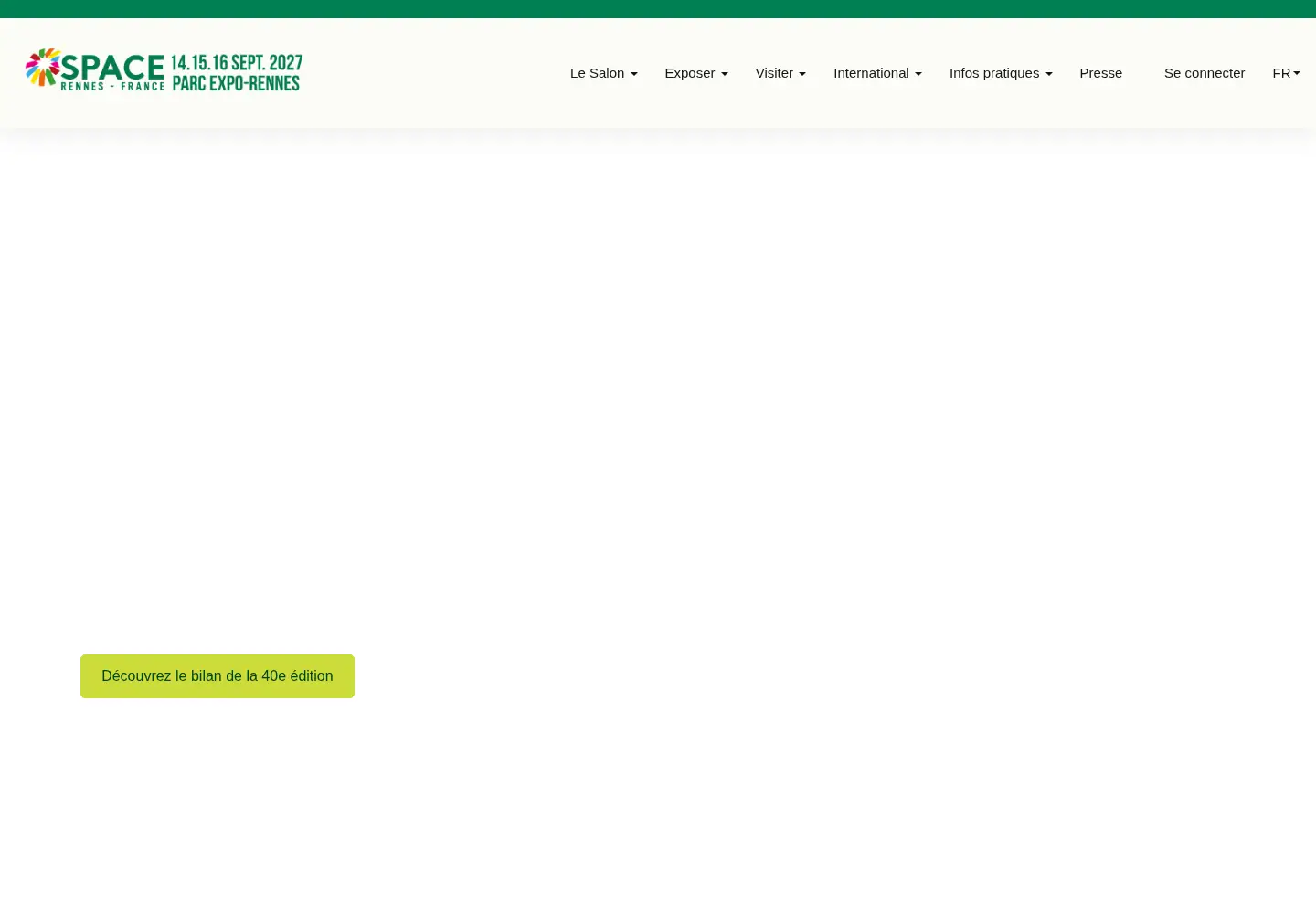 Captured homepage of space.fr in the current scan