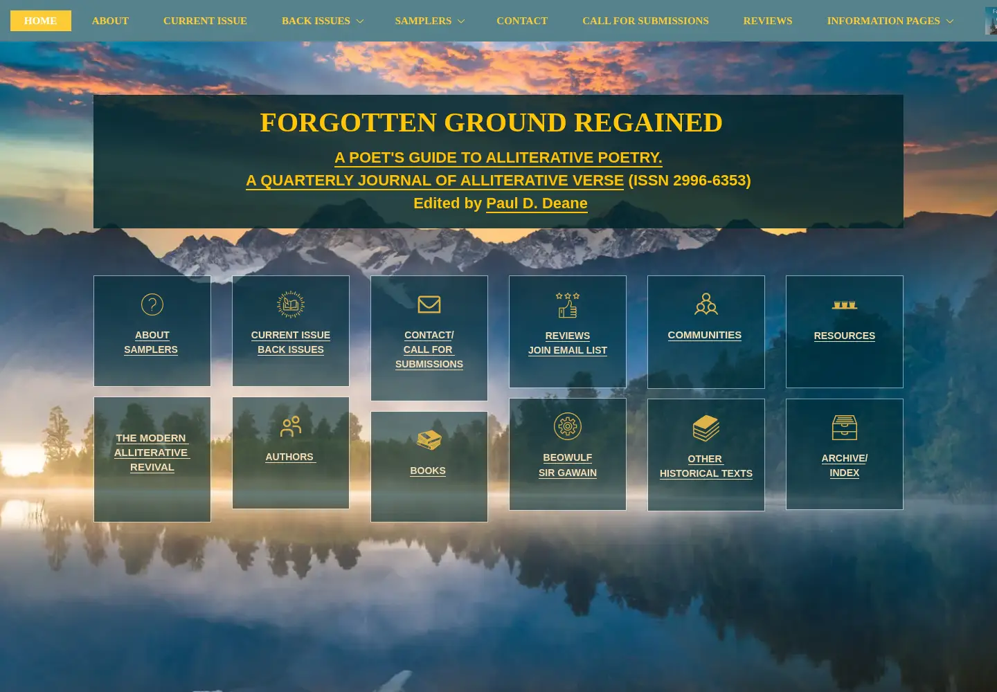 Screenshot of alliteration.net