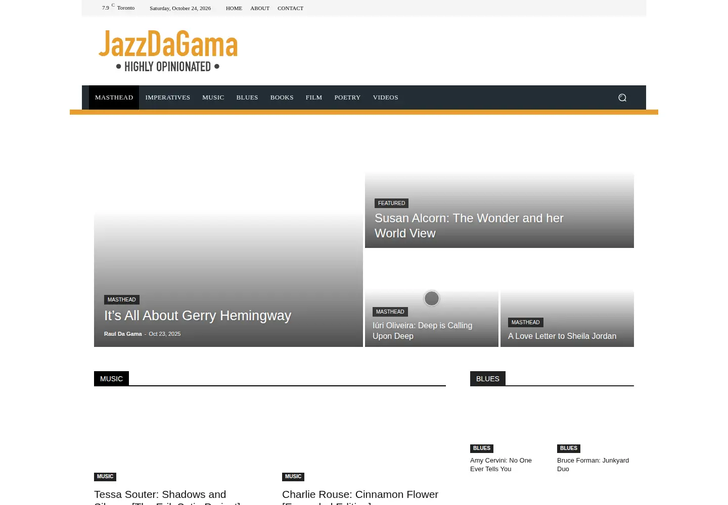 Screenshot of jazzdagama.com