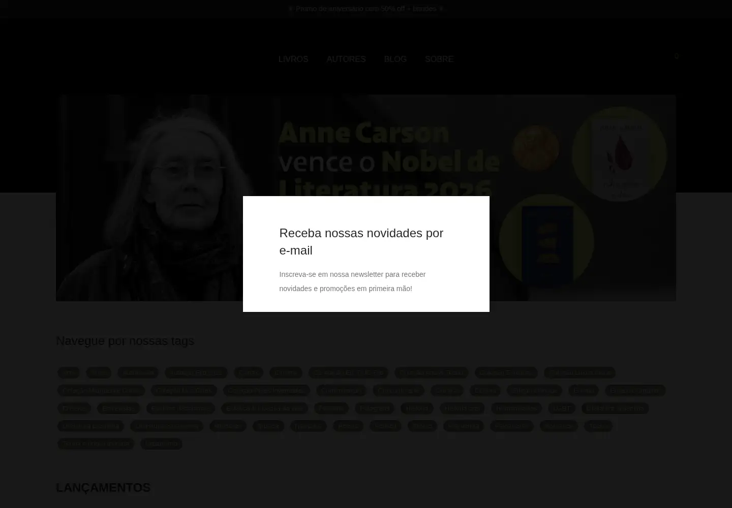 Screenshot of relicarioedicoes.com