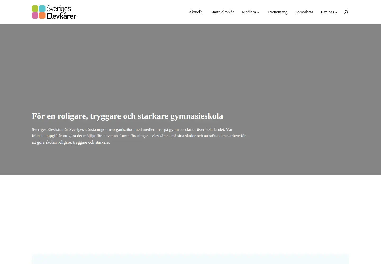 Screenshot of sverigeselevkarer.se